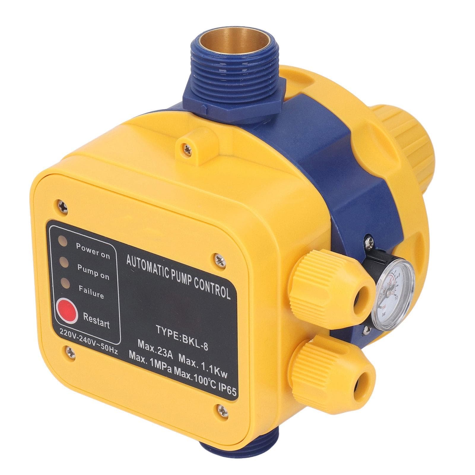 Automatic Water Pump Controller Electronic Pressure Switch 145PSI Adjustable Shortage Protection