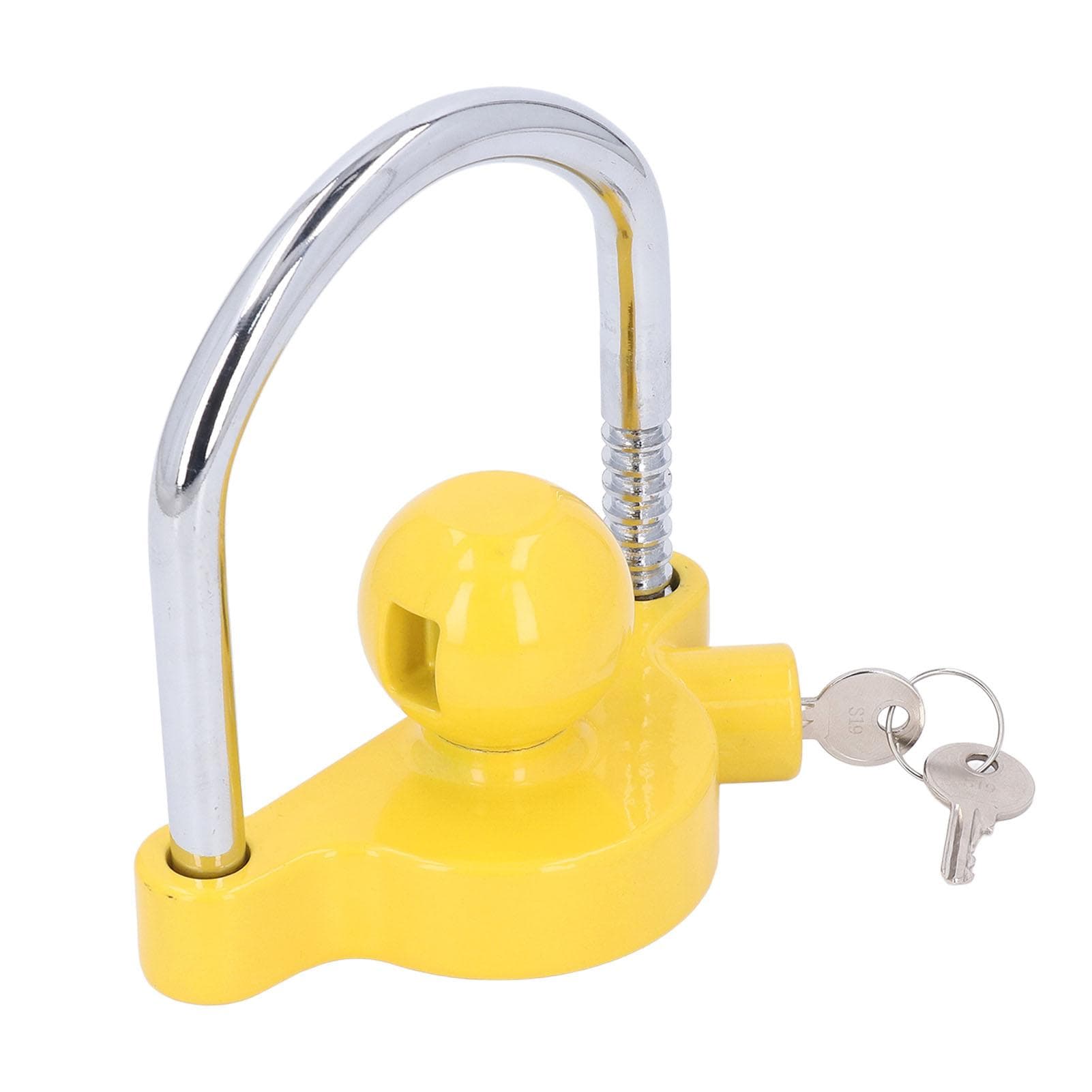 Trailer Hitch Ball Lock 11 Locking Positions 13mm U Shaped Steel Rod Aluminum Alloy Trailer Coupler