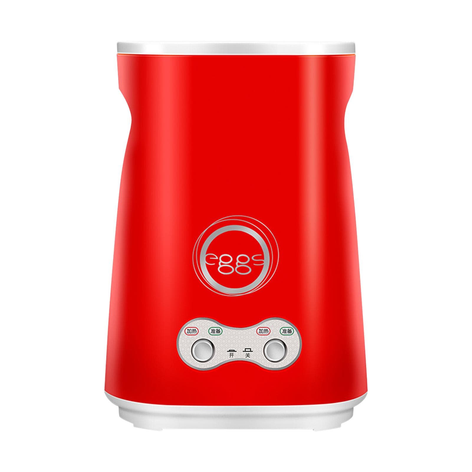 Egg Roll Machine Double Tubes Multifunction Nonstick Automatic Egg Sausage Boiler for Breakfast red