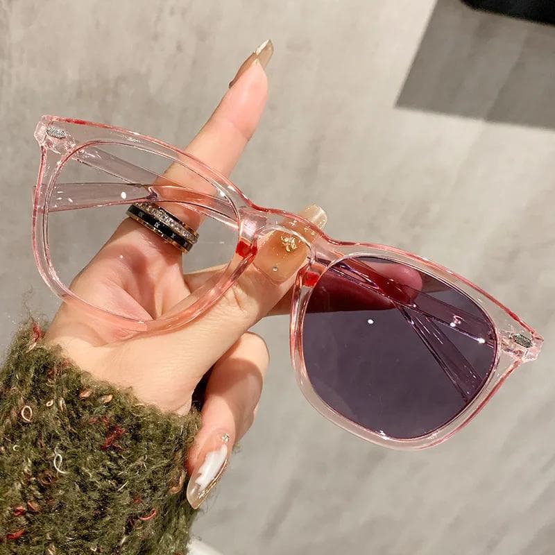 Men's Square Photochromic Glasses Blue Light Blocking Full Frame Eyewear for Women Eye Protection Business Style