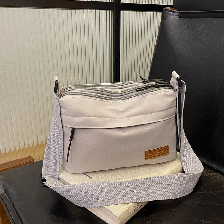 Women Casual Crossbody Bags Nylon Fabric Multi Pockets Small Capacity Hobo Shoulder Bag Spring Latest Fashion Messenger Bag gray