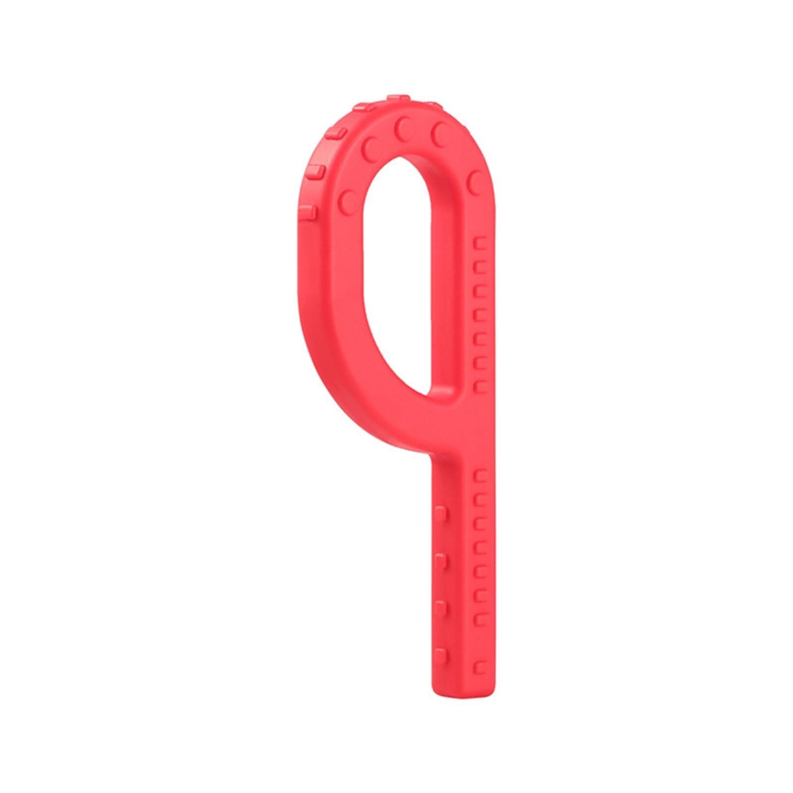 Teether Stick P-shaped Speech Muscle Training Tool For Children One Size red