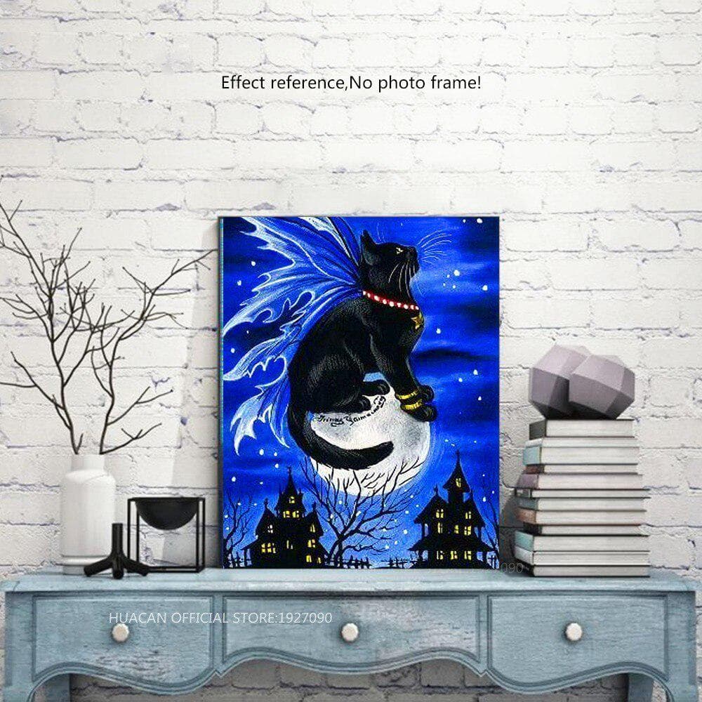 5d Diamond Painting Full Drill Round Animals Diamond Embroidery Sale Cat Mosaic Diamond Picture 20X30