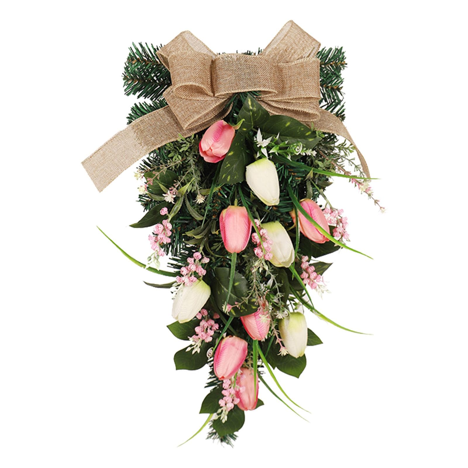 Simulation Wreath Door Hanging Wreath Artificial Decorative Wreath for Home Decoration