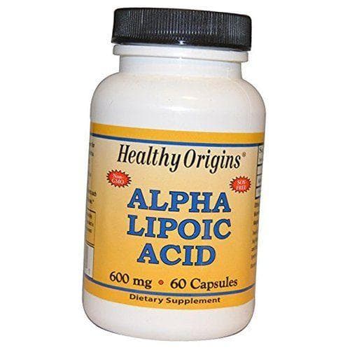 Alpha Lipoic Acid Capsules, Alpha Lipoic Acid 600, Healthy Origins 60caps (70354004) 60caps