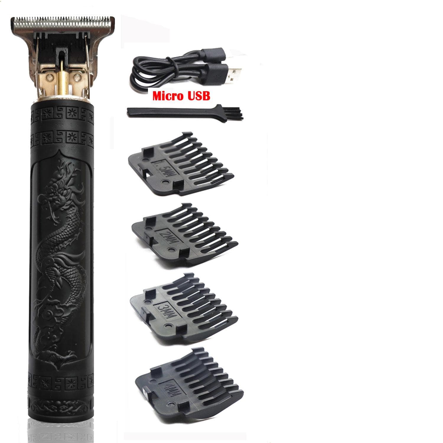 Vintage T9 USB Electric Hair Cutting Machine Rechargeable Hair Clipper Beard Trimmer For Men Barber Professional