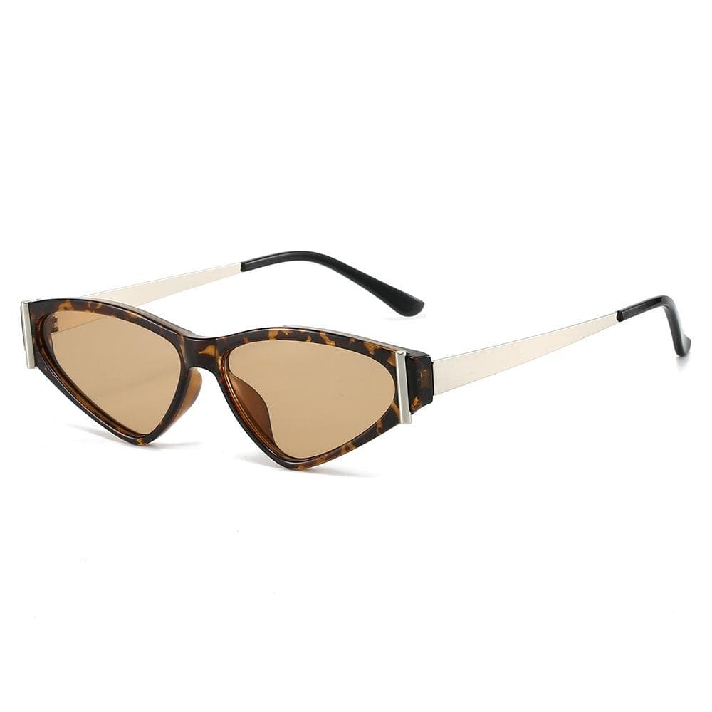New Retro Cat Eye Sunglasses Luxury Brand Jelly Color Trend Ins Versatile for Men Women Gafas de sol as  picture