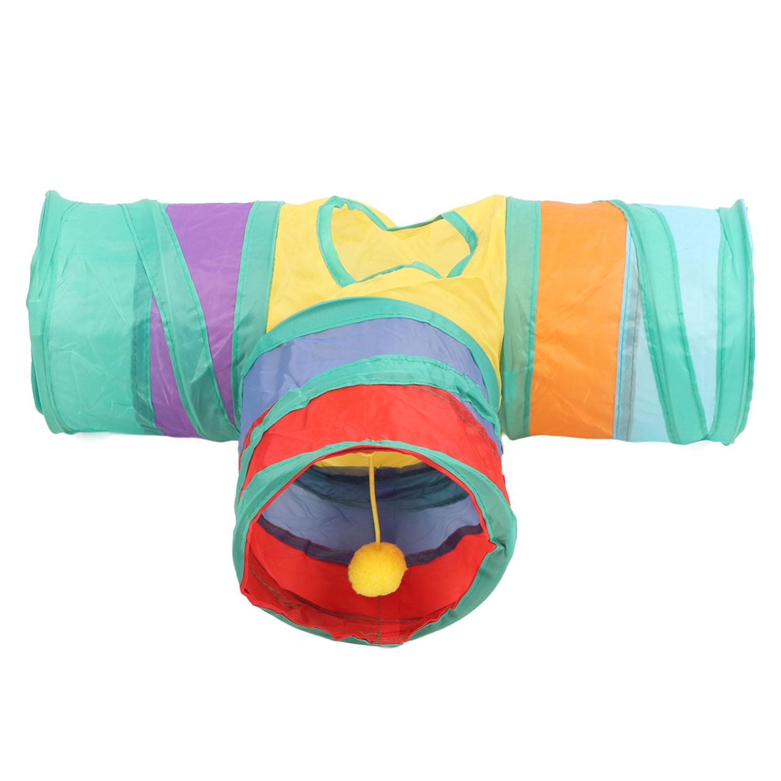 11pcs Small Pet Tunnel Interactive Fun Logs Rattan Balls Grass Balls Pine Cones Hamster Tunnel
