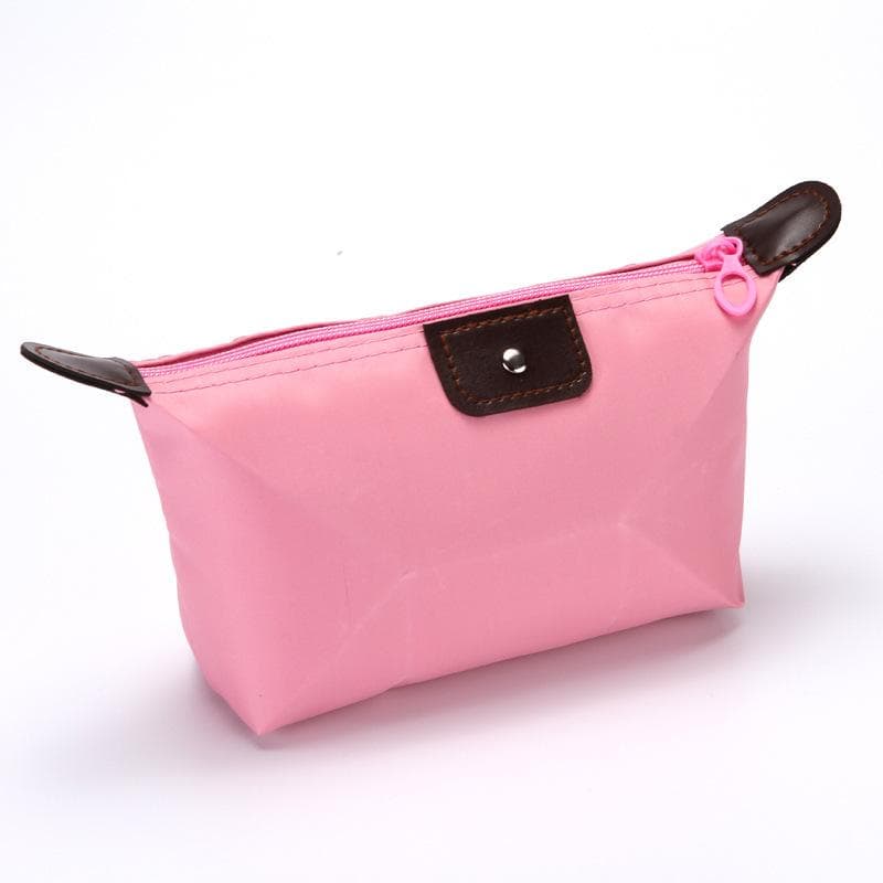 Women Travel Toiletry Make Up bag Waterproof Cosmetic pouch bag Clutch Zipper Makeup Bag Organizer pink