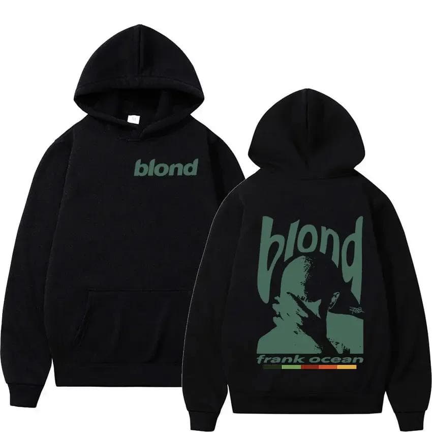 Rapper Frank Ocean Graphic Hoodie Hip Hop Blond Pullover Clothing Sweatshirt Unisex Blonde Fashion Fleece Oversized Hooded XXXL black