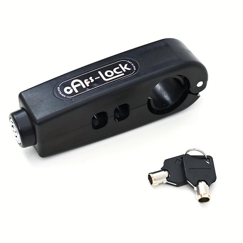 Heavy-Duty Anti-Theft Brake Lever Lock for Bikes, Scooters & Motorcycles - Durable ABS, Easy Carry Design black