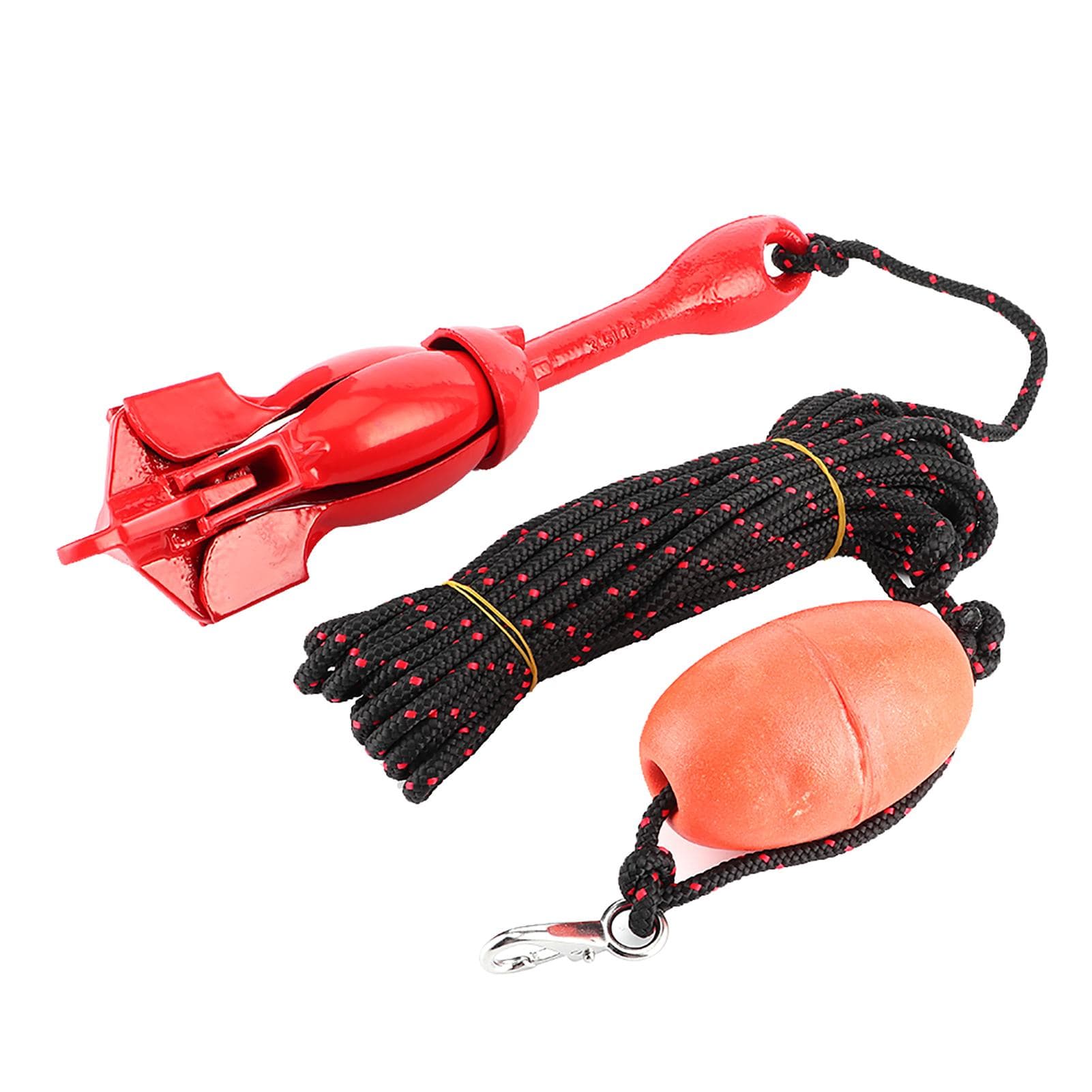 Foldable Anchors Kit 3.5lb1.5kg Red Universal Stainless Steel Grapnel for Boat Yacht Kayak Canoes