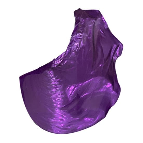 Dancing Flag with Expandable Stick Half Circle Shape Bright Color Luster Surface Performance Costumes Props Accessories Praise Flag purple