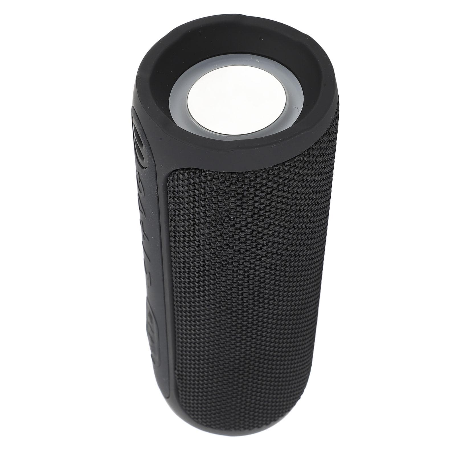 Bluetooth Speaker Black Portable Deep Bass 2000mAh 32.8ft with Colorful Light Wireless Speaker for