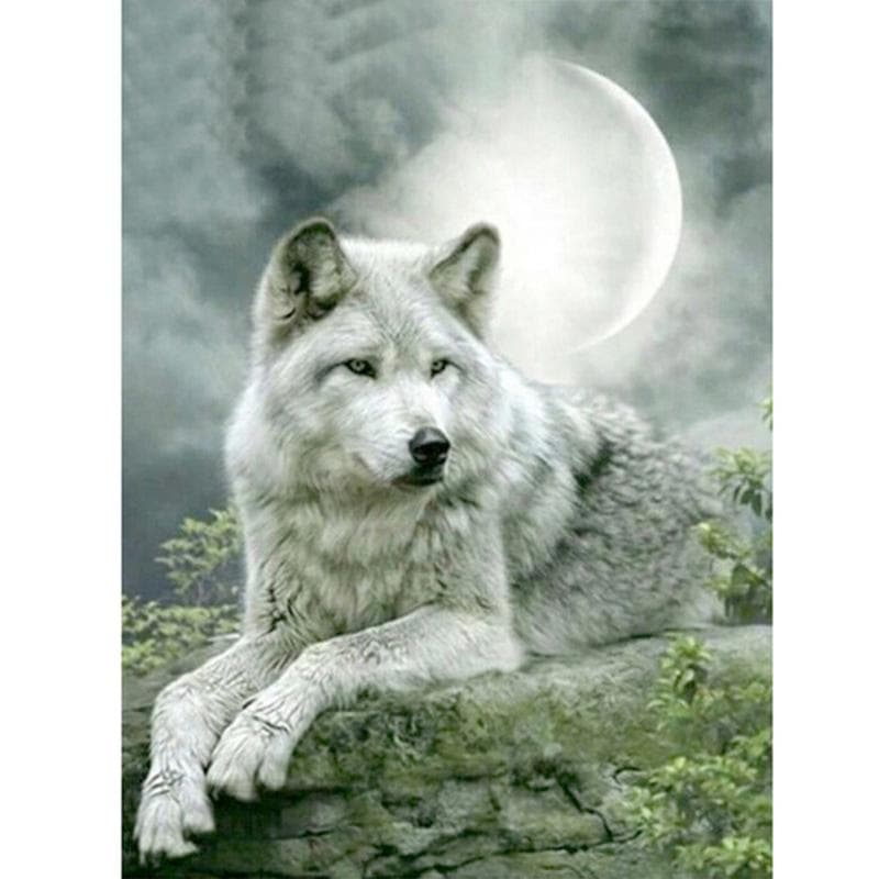 Full Diamond Embroidery Animal Wolf 5D Diamond Painting Cross Stitch 20X30