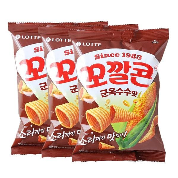 Lotte - Kokkal Corn Roasted Corn Flavor 52G 3PCS