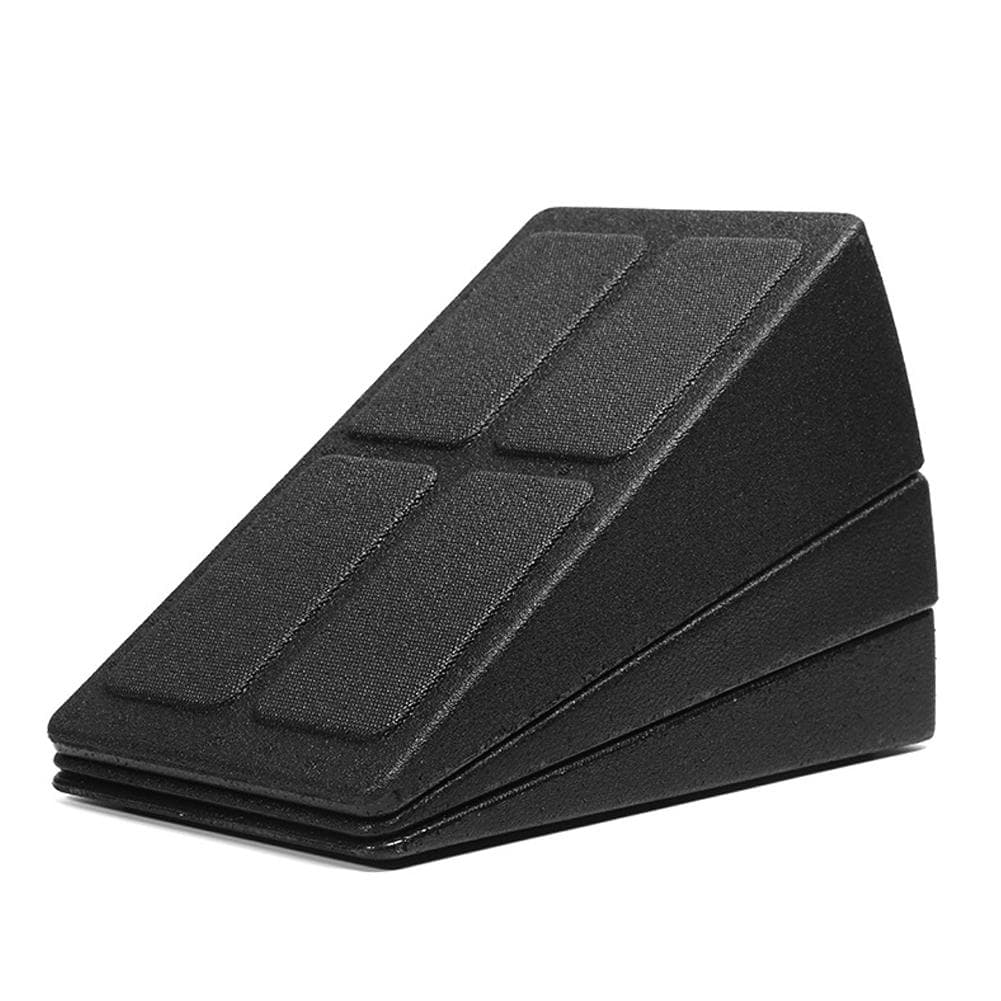 Slant Board Stretching Equipment 3pcs Adjustable EPP Foam Calf Stretcher Fitness Training Inclined black