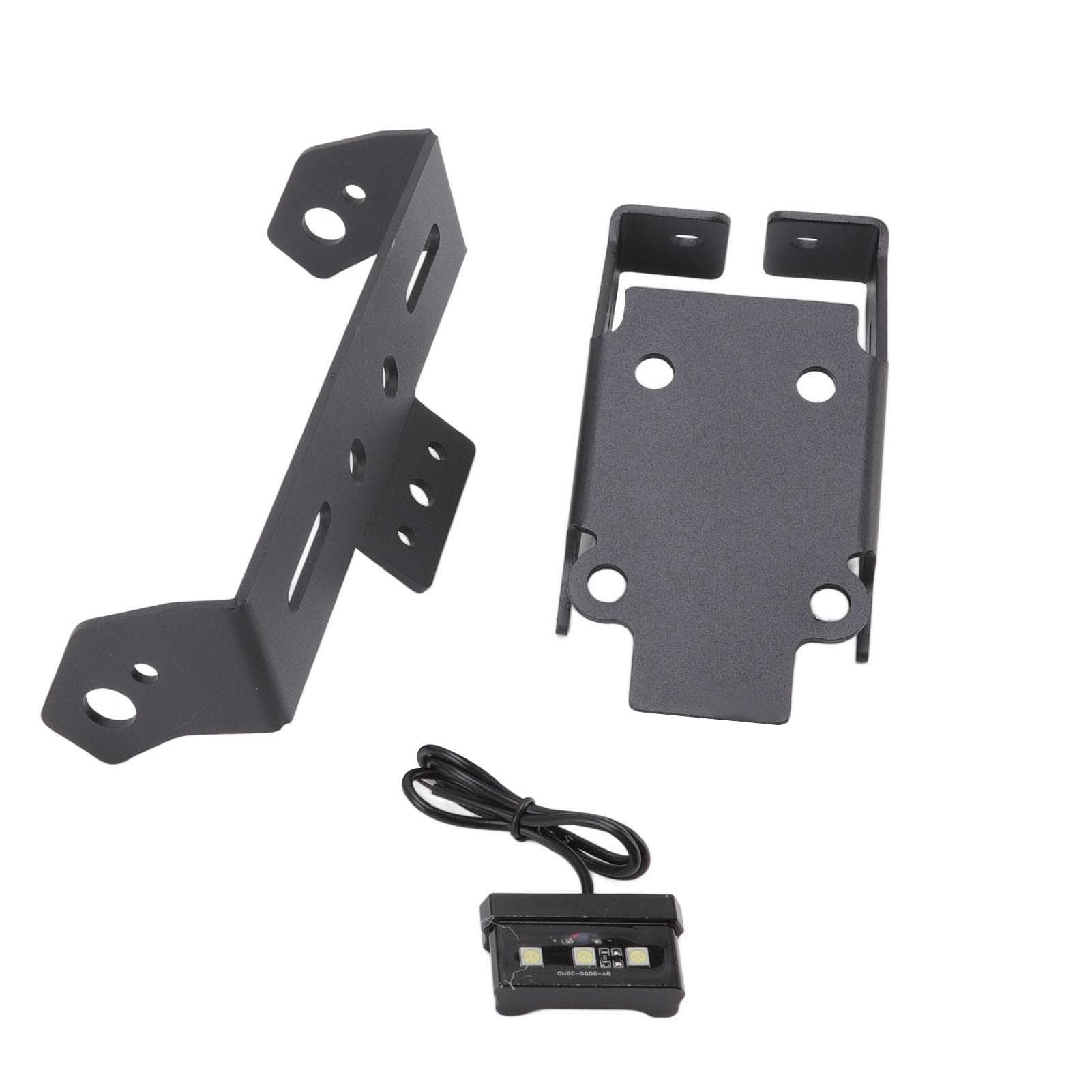 Motorcycle License Plate Holder with 3 LEDs Light Carbon Steel Replacement for SUZUKI GSXS 1000