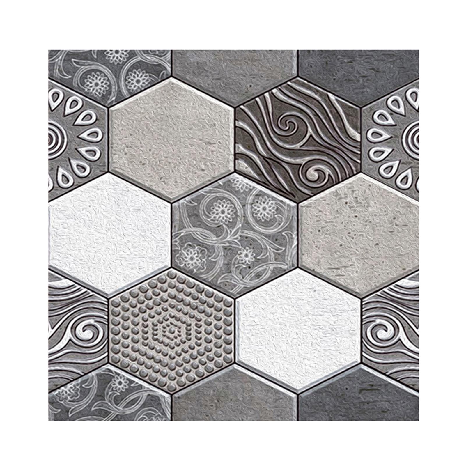 3 Dimension Water-resistant Moistureproof Removable Self Adhesive Wallpaper Peel & Stick PVC Wall Stickers for Living Room Bathroom Kitchen Countertop 1pcs