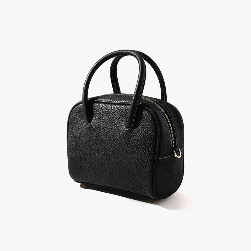 Bag Crossbody Women's Versatile Head Layer Pitot Bag Fashionable Commuter Small Square Bag Women's High-end Handbag black