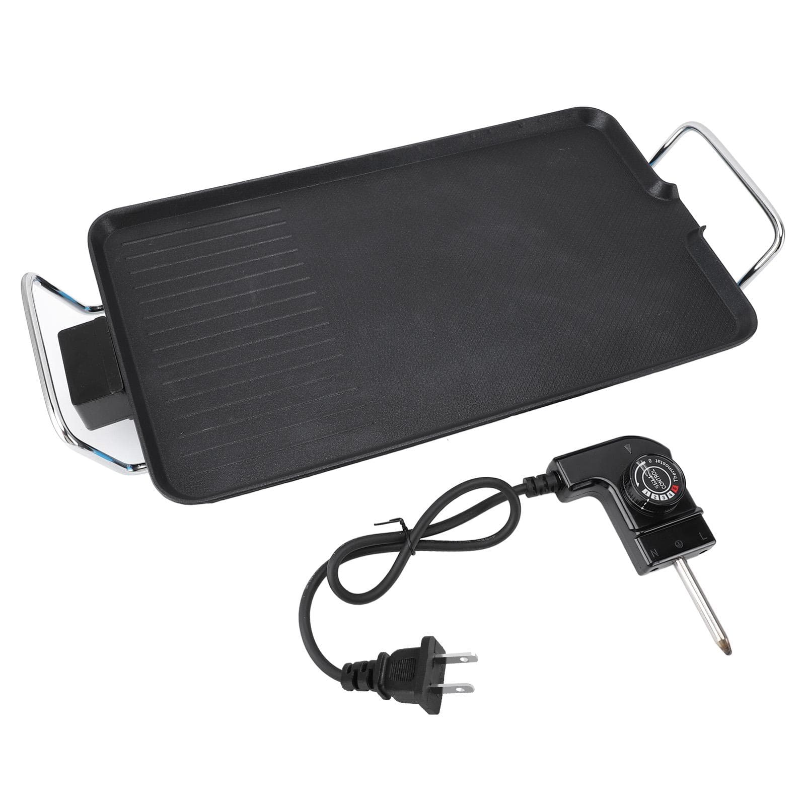 Electric Griddle 1350W Anti Stick Dishwasher Safe with Cool Touch Handles Electric Pancake Grill L(for 6.5-9kg)