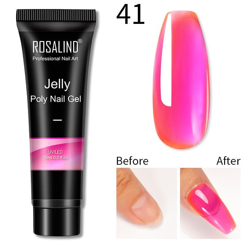 ROSALIND 15ml Poly Nail Gel Jelly Glaze Quick Builder Extension