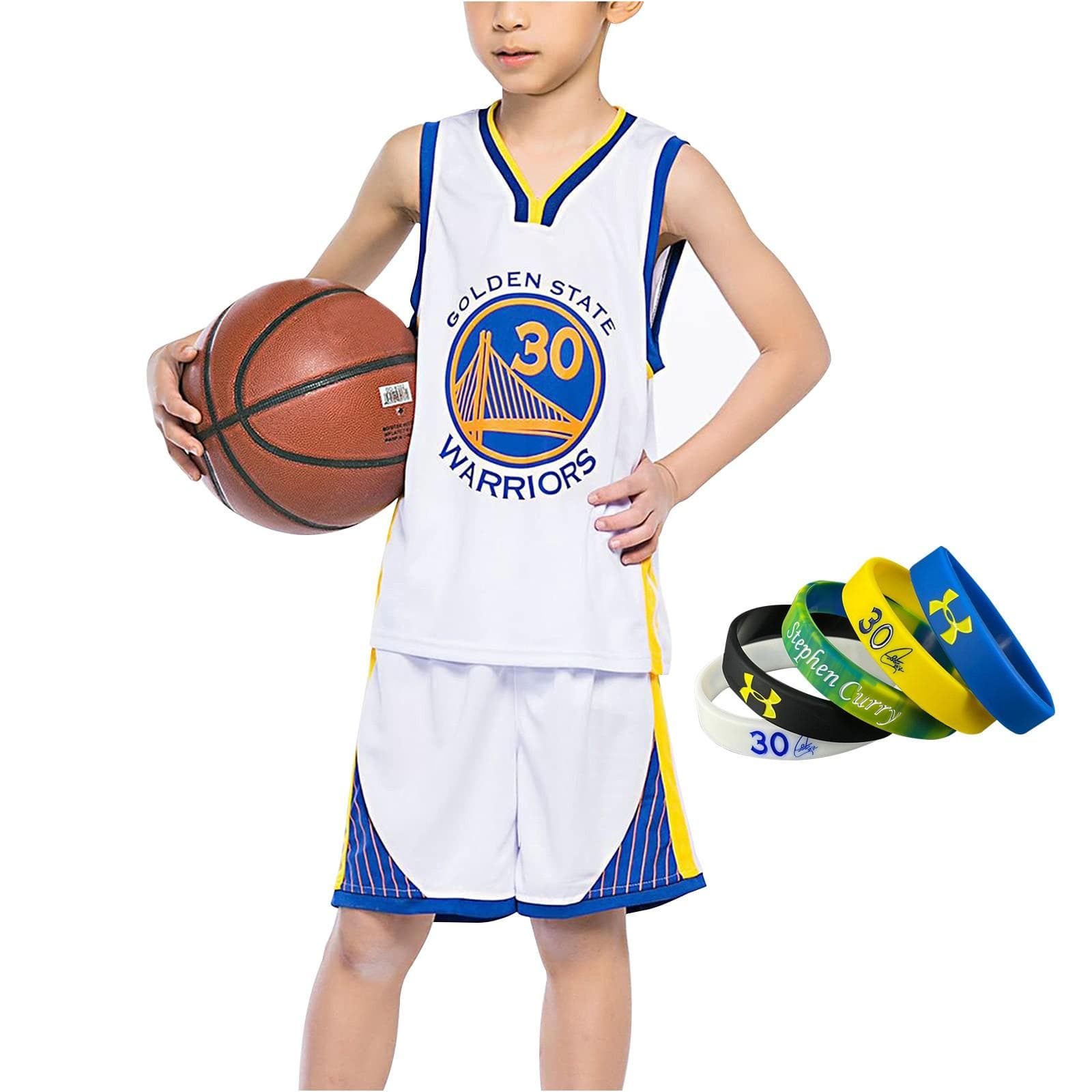 Basketball Clothes Kids Basketball Suit Classic Tops Basketball Jerseys XXXS white