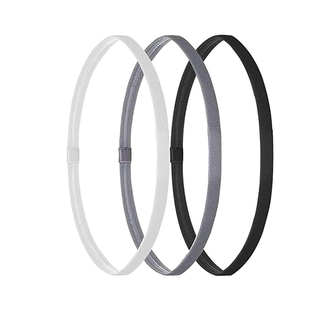 3pcs/set Hair Band Silicone Non-Slip Headband Elastic Unisex Sweatband Sports Fitness Hairband Set