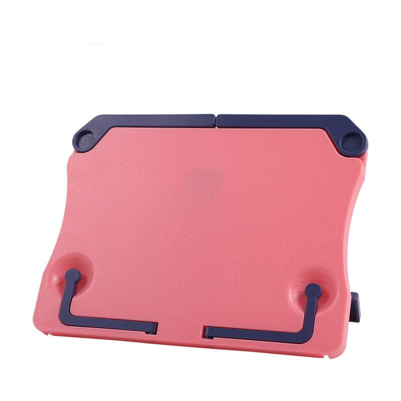 Portable Folding Bookend for Music Score Recipe Reading Book Stand Books Tablet Holder Organizer red
