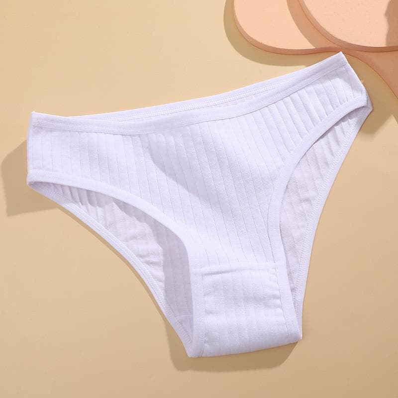 FINETOO Cotton Panty Women's Solid Color Panties for Women Sexy Briefs Female Underpants M-XL M