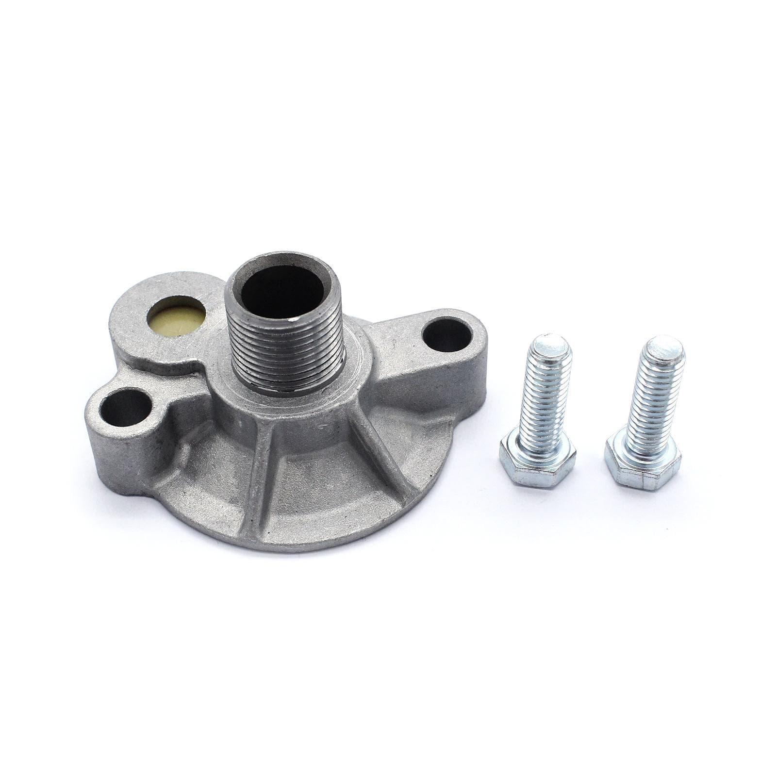 SBC Oil Filter Adapter Spin On 839049 Replacement for Chevy 283 305 327 350 383 396 427 454 silver
