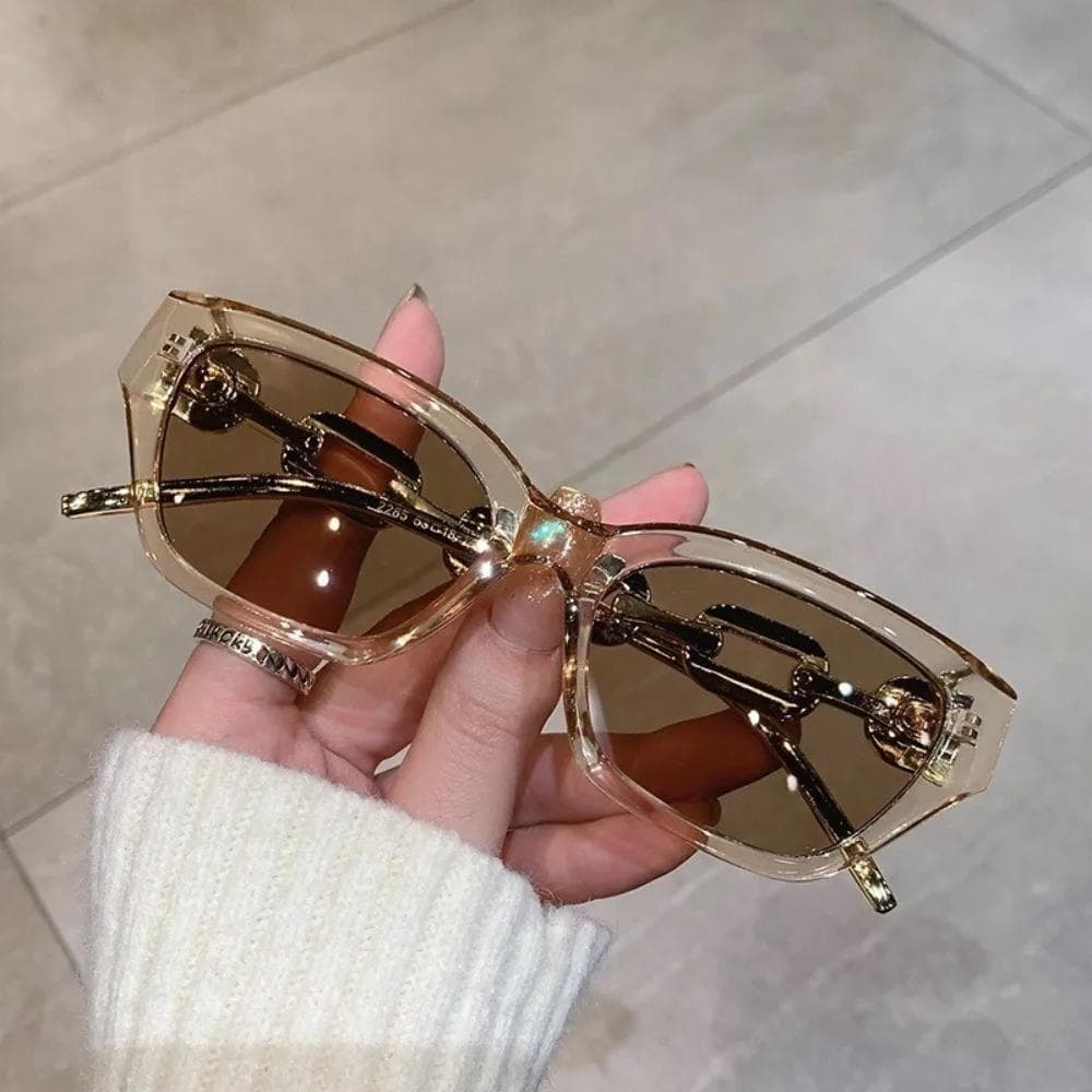 Korean Style Women Sunglasses Small Frame Trendy Hip Hop Colorful Cat Eye Eyewear Fashion Accessories