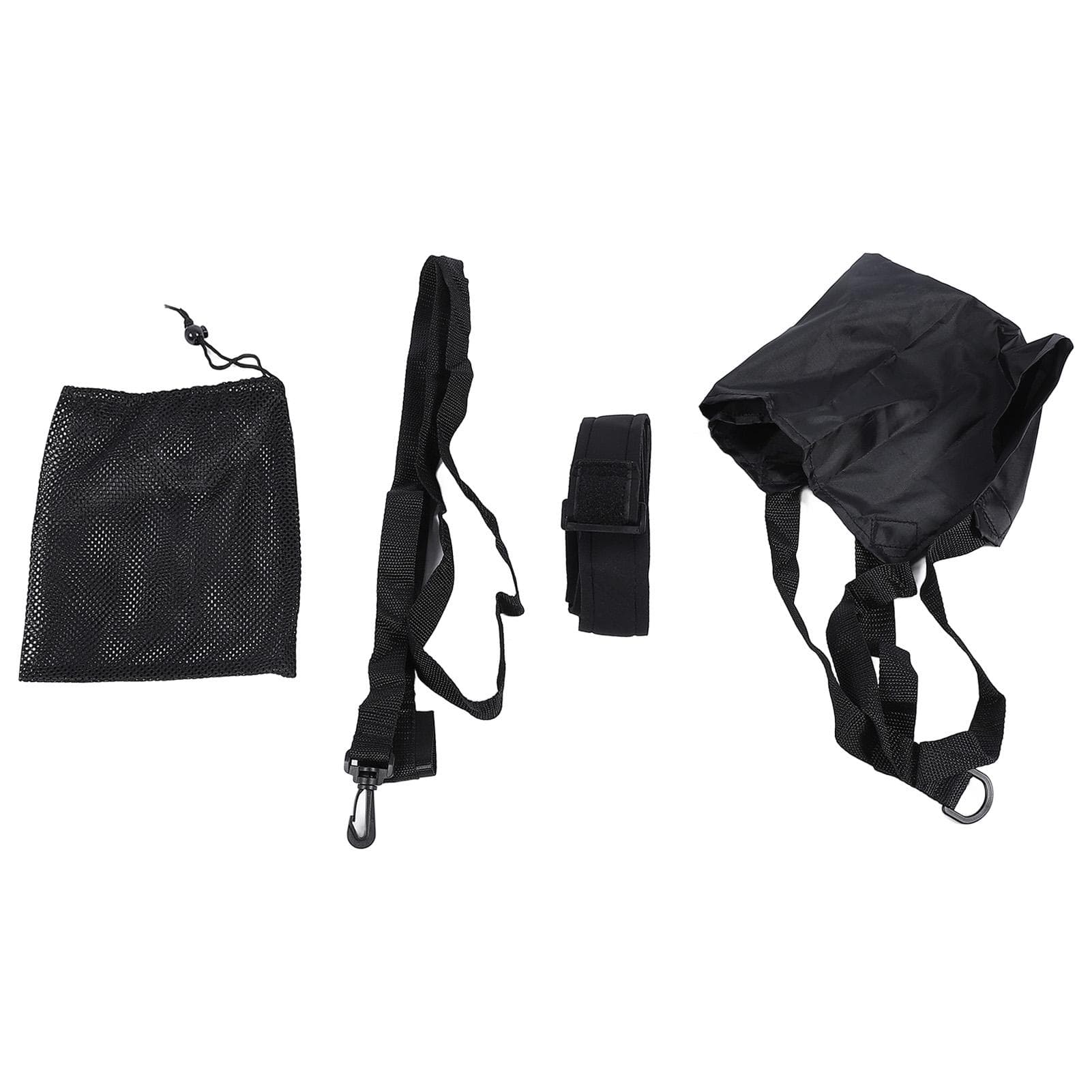Swim Parachute Resistance Belt Set Nylon PP Anti Loosening Buckle Swimming Parachute Resistance