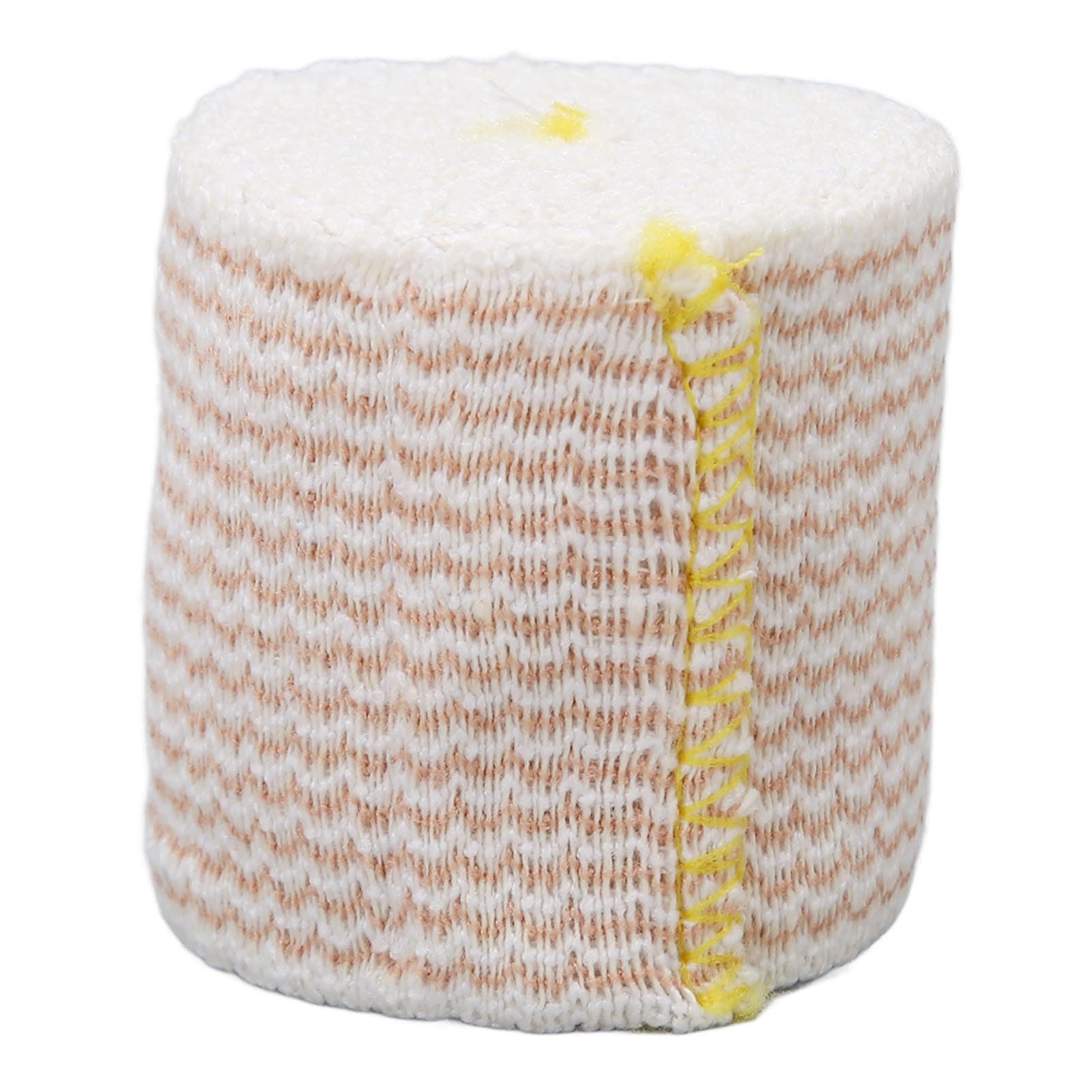 Elastic Bandage Wrap Breathable Self Adherent Stripe Compression Wrap Medical Tape 2 X 1.8in Yellow