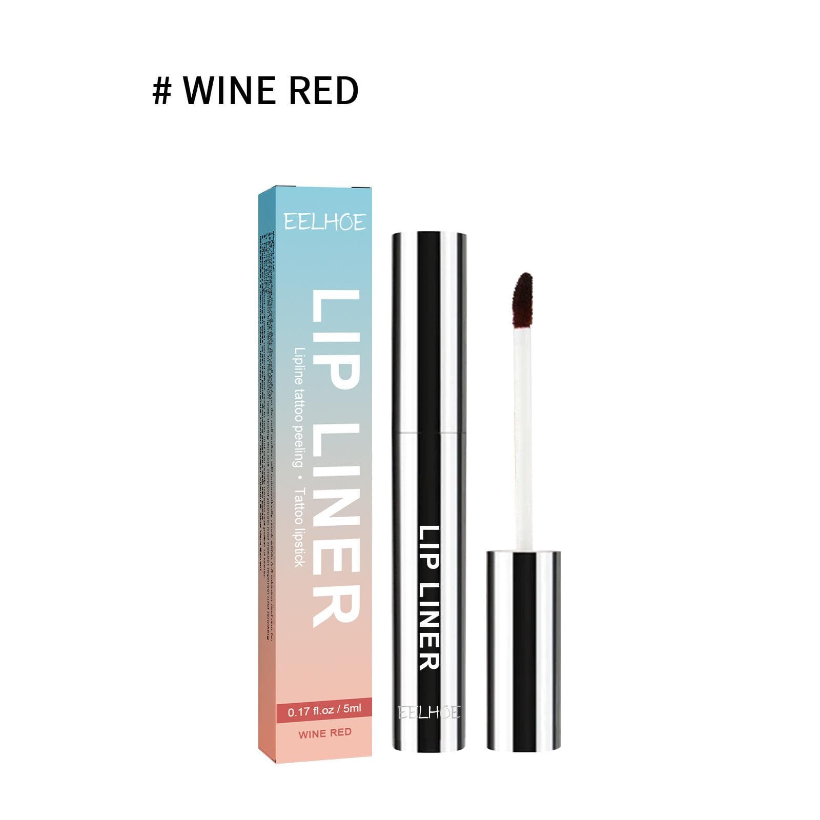 3 Color Peel Off Lip Liner Tattoo Lipgloss Waterproof Long Lasting Matte Lip Ink Lip Tint Sexy Red Brown Contour Lipliner Makeup Wine Red
