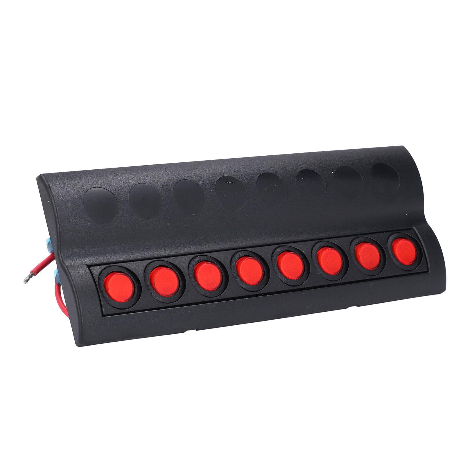 DC12V Electrical Switch Panel 8 Gang Pre Wiring Marine Switch Panel with Overload Protector for RC