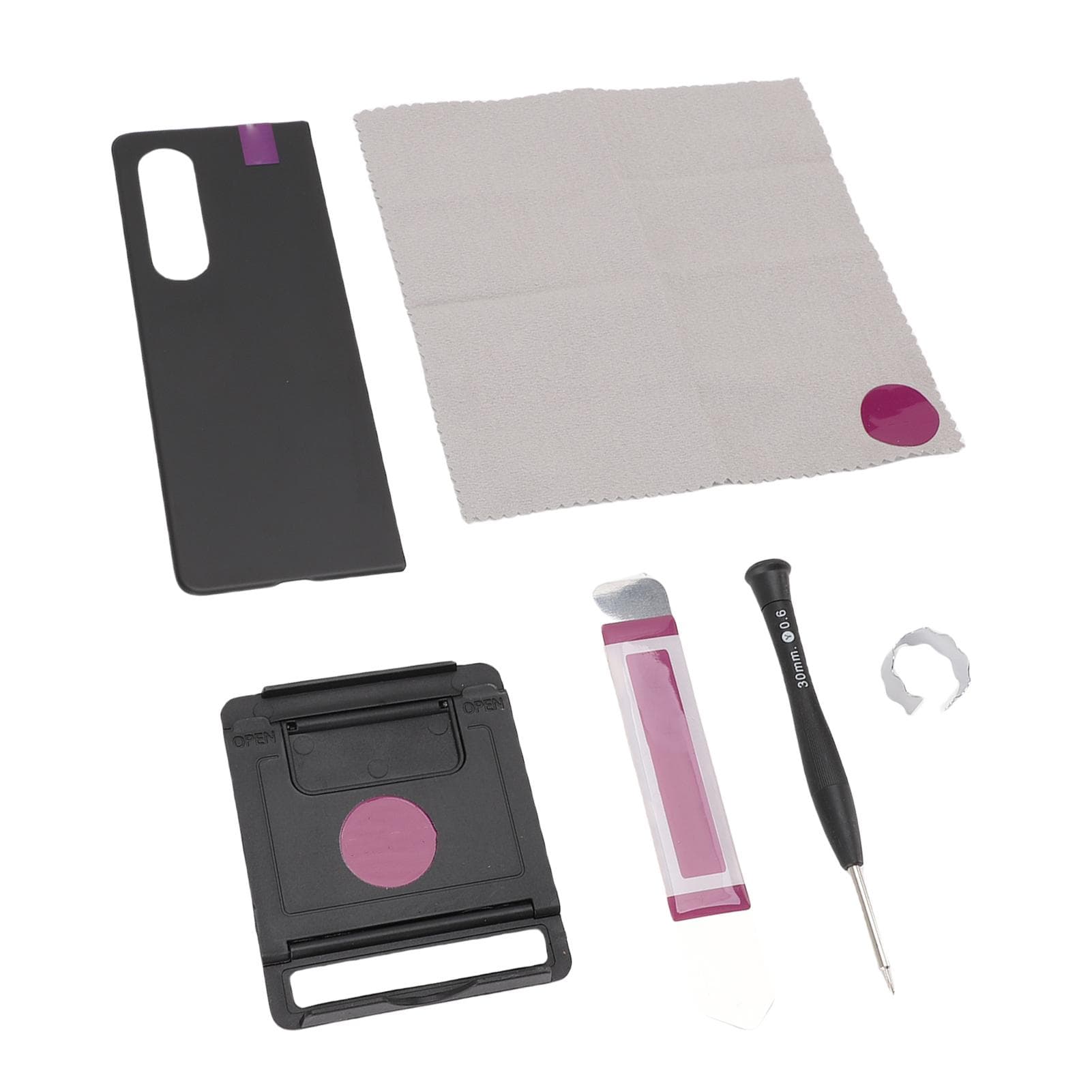 Back Glass Cover Replacement for Galaxy Z Fold 3 5G F926 Phone Back Housing Cover with Pre black