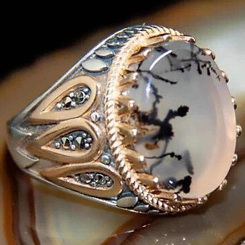 Retro Handmade Turkish Signet Rings For Men Ancient Silver Color Carved Scorpion Animal Rings Yellow Zircon Inlay Muslim Rings 11
