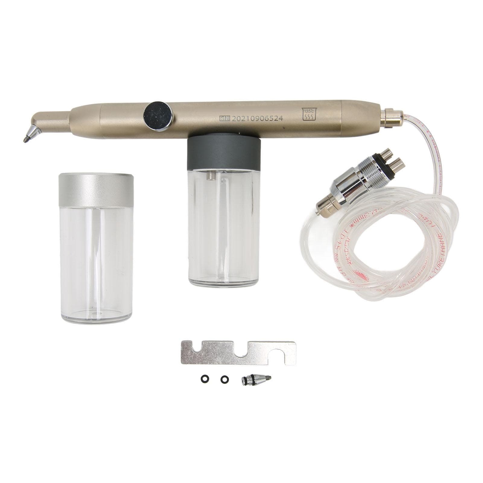 Dental Teeth Polisher Stainless Steel 4 Holes 360 degrees Rotating Nozzle Dental Cleaning Polishing Jet