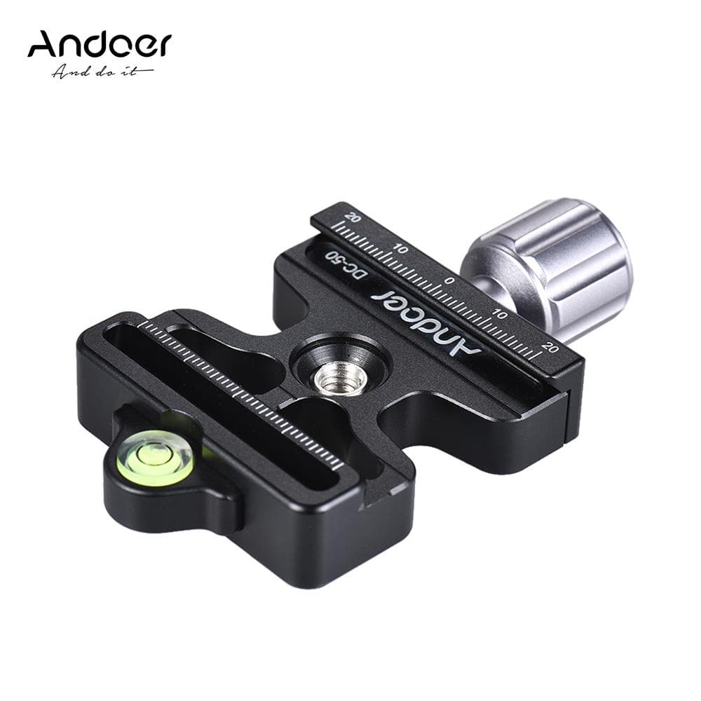 Professional Universal Quick Release Clamp Knob-Type 1/4  & 3/8  Screw Hole