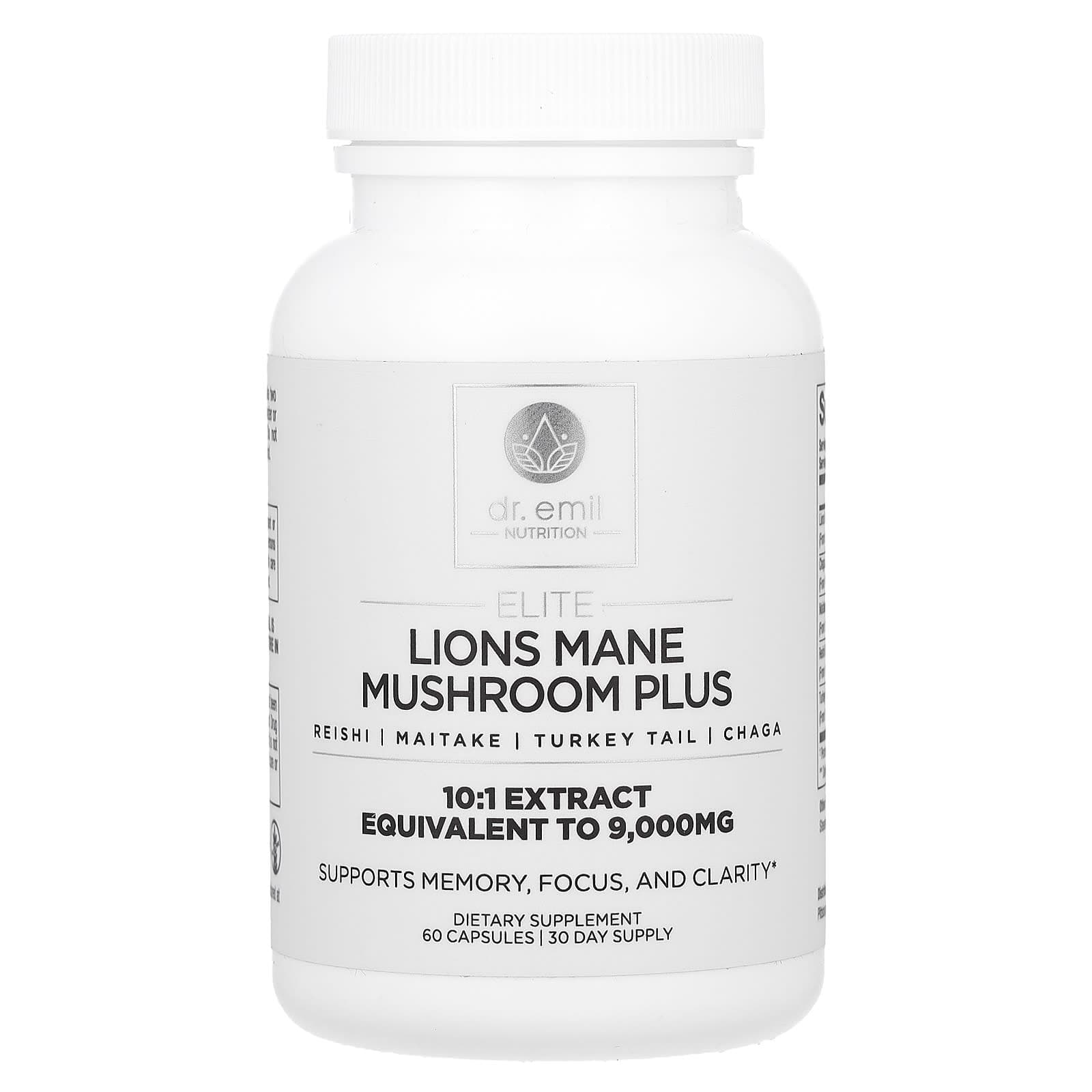 Dr. Emil Nutrition, Elite, Hericium Mane Plus, 60 Capsules