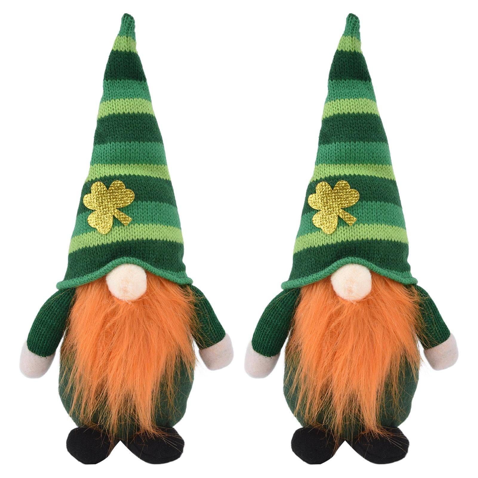 2pcs Gnomes Plush Representing Good Luck Expressing ST Patricks Day Feeling Irish Green Gnome