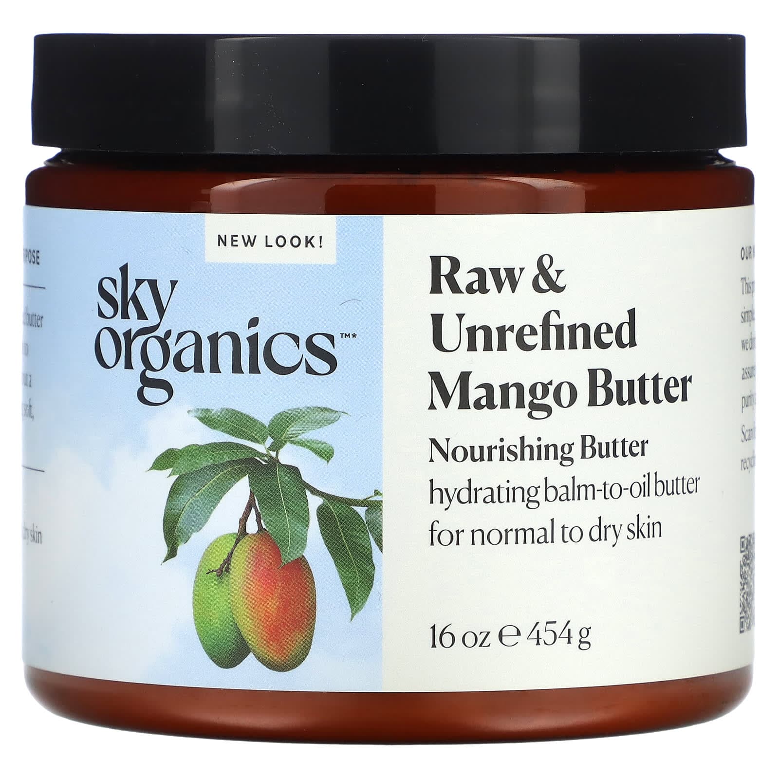 Sky Organics, Organic Raw, Mango Butter, 16 oz (454 g)