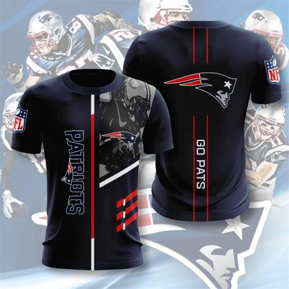 NFL Men's Football Shirt Sports Easy To Dry Short Sleeve 3D Digital Printed Team Needle Eye T-shirt L
