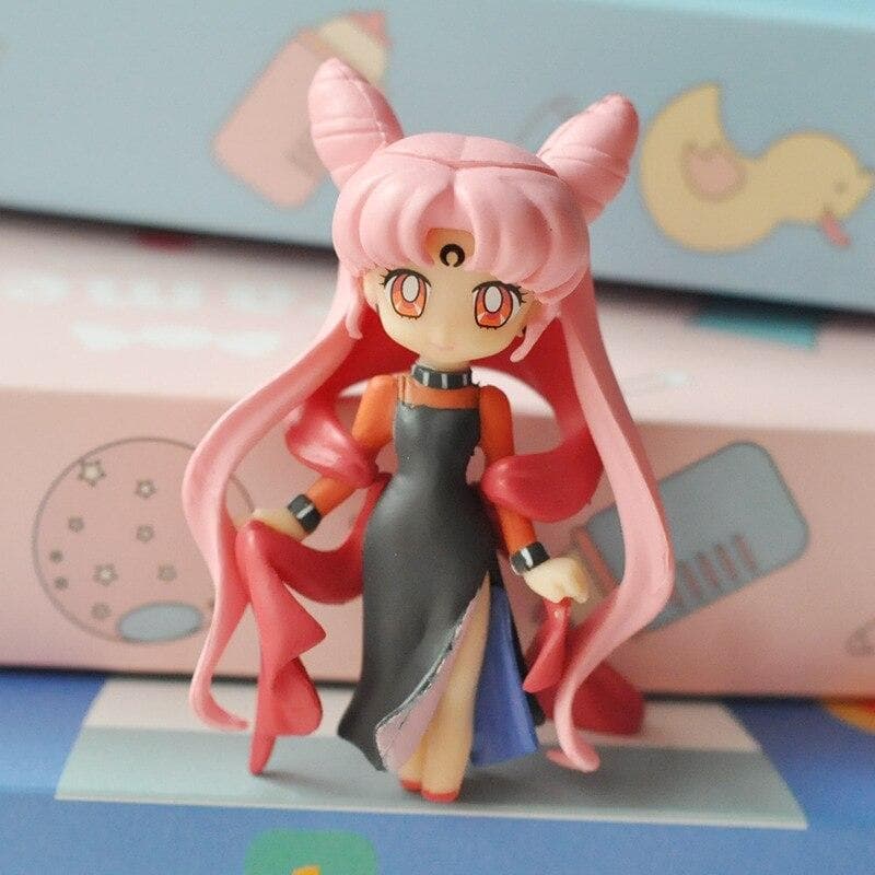Sailor Moon Doll Keychain Dark Little Rabbit Hand-made Ornaments DIY Pendant Jewelry Mobile Phone Accessories pink