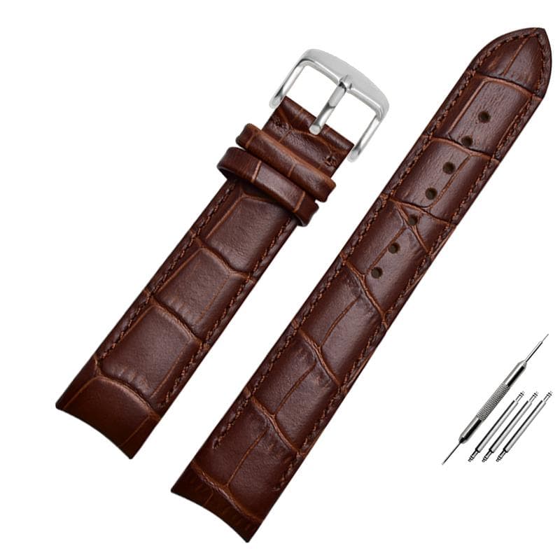 Genuine Leather Bracelet curved end watch strap 20mm for citizen BL9002-37 05A BT0001-12E 01A watch band 21mm watchband 22mm 22mm
