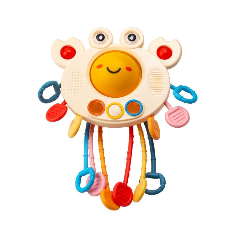 New animal Lala baby soft rubber ball rainbow circle Jenga knead called baby building block toy set