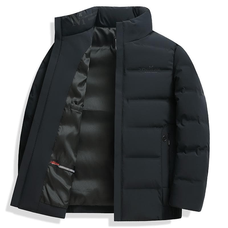 Stand-up Collar Down Jacket Autumn and Winter New Warm Business Casual Down Youth Jacket Men's Clothing 4XL
