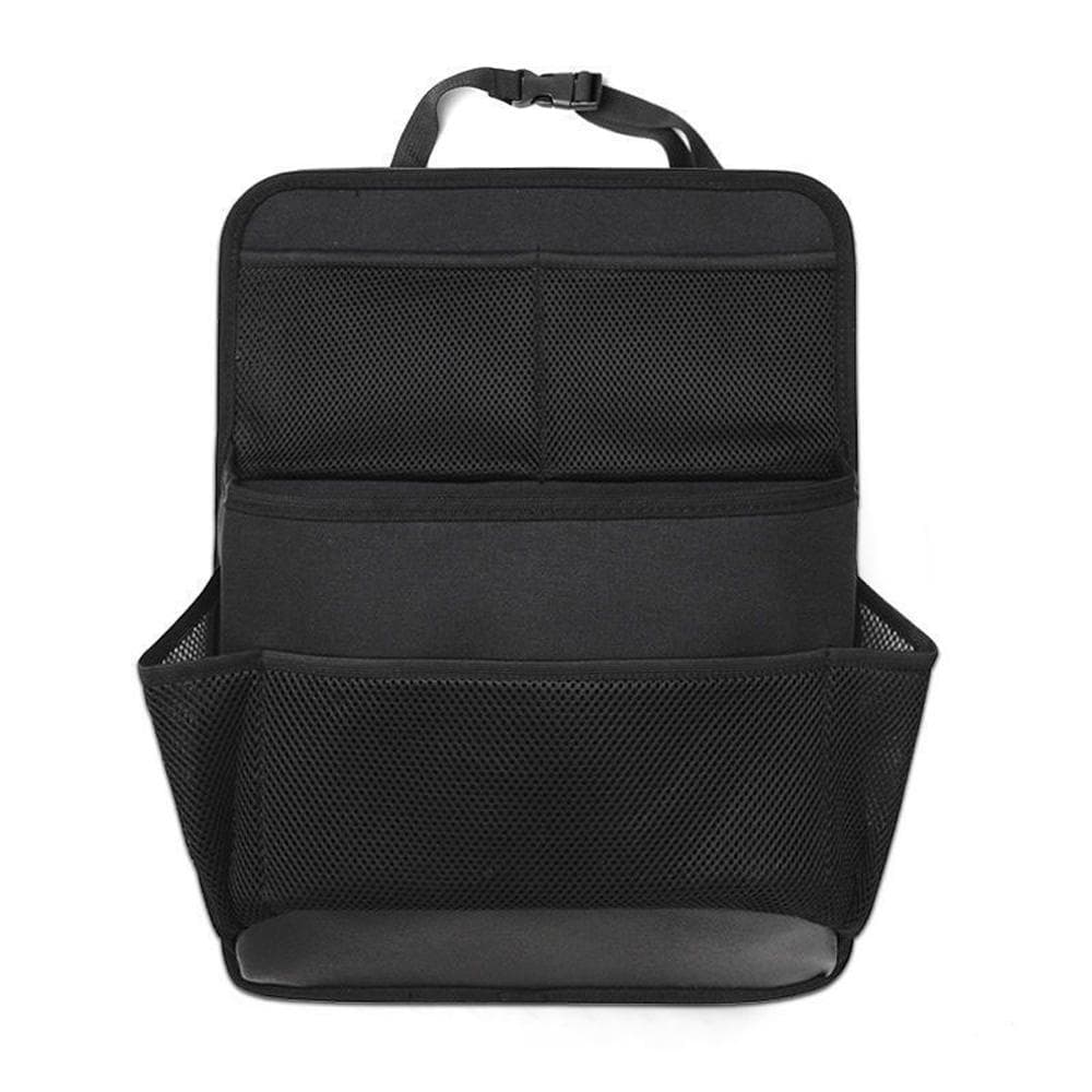 Car Storage Bag with Large Capacity Net Pocket Universal Auto Backseat Organizer Bags Receiving black