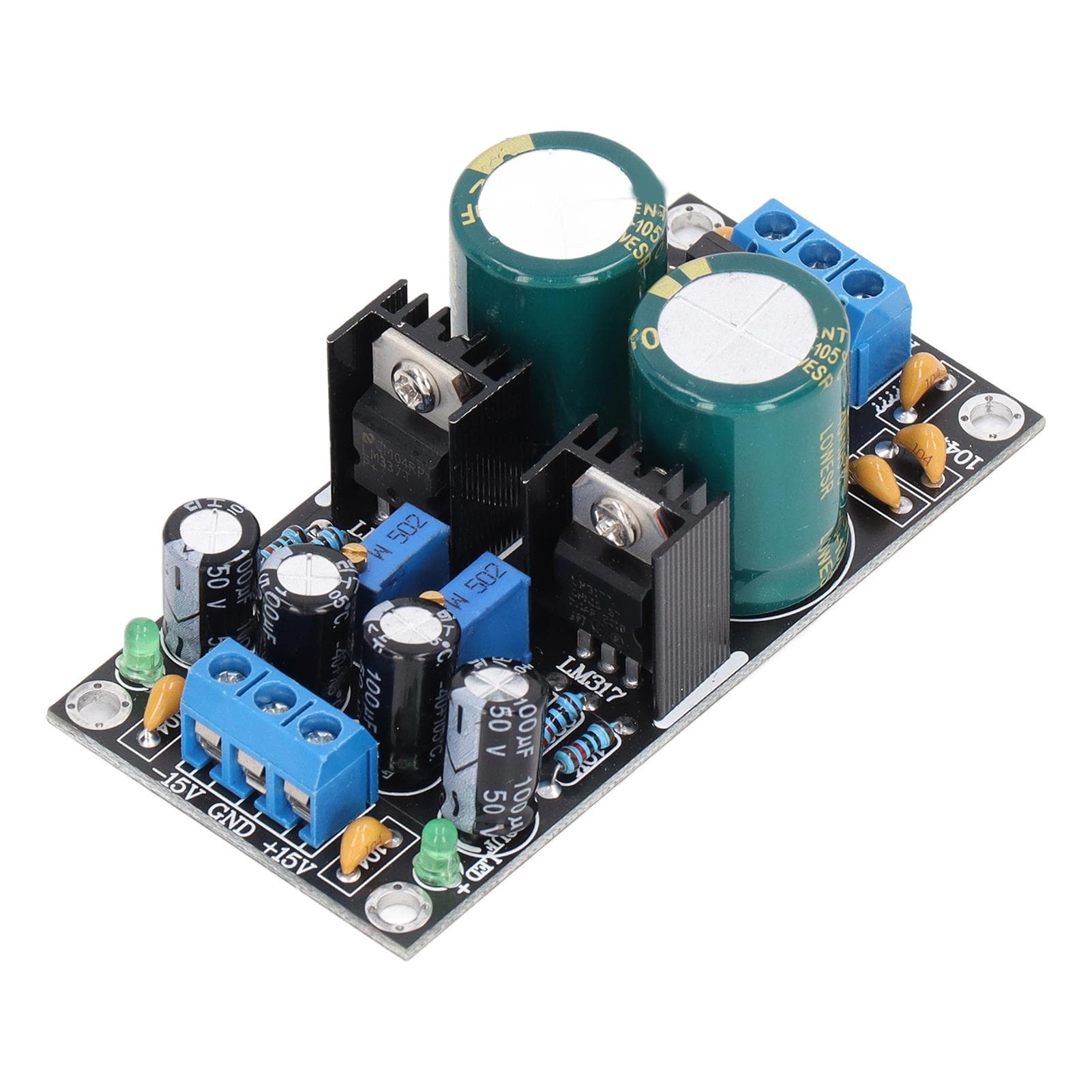 LM317 LM337 Voltage Regulator Module Adjustable Stabilized Board Power Supply AC10?24V Input